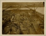 Wilson Dam Construction with Cranes
