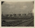 Unfinished Railroad Tracks and Wilson Dam Construction by W. H. Evans