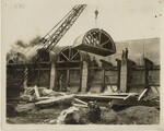 Placement of Wooden forms for Wilson Dam Archways