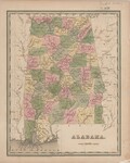 Alabama's First Railroad Map by Bradford and G. W. Boynton