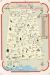 Literary Map of Alabama, Alabama Library Association Centennial Edition by Kurt Lang, Thomas Lang, Alabama Library Association, Dr. Elaine Hughes, and Cyd Moore