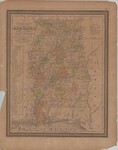 Map of Alabama Roads and Distances (1850) by Thomas Cowperthwait & Co.