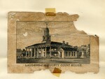 Lithograph of Lauderdale County Courthouse by Brandon Lith.& Print Co. Nashville,Tenn