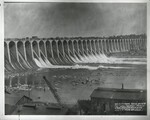Wilson Dam: General View of the Downstream Slide of Spillway Section