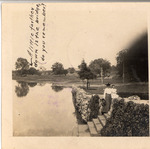 Woman and young girl by Big Spring, Tuscumbia, Alabama