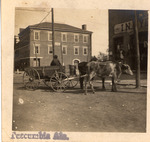 Cart on street in Tuscumbia, Alabama