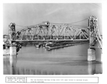 Southern Railway Bridge with Lift Span Raised to Maximum Height, Looking Upstream by A. L. Pitts