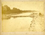 Shoals Canal: View of Water Shoal and Earthen Base of Lock